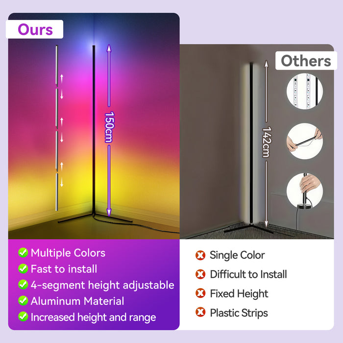 RhythmRay - RGB Corner Floor Lamp