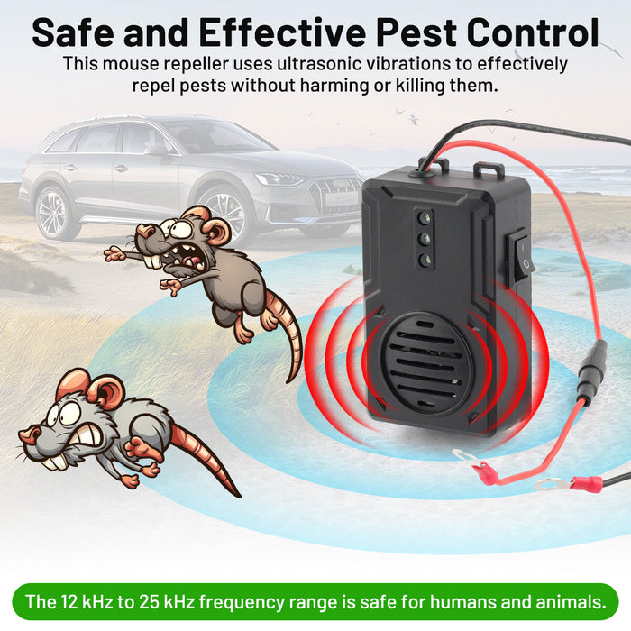 SonicDefender - Ultrasonic Car Rodent Repellent