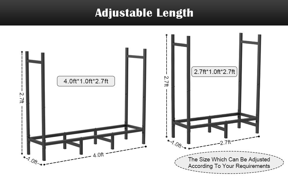 StackSure - Adjustable Firewood Rack