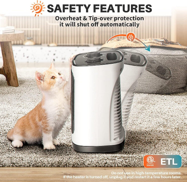 SilentHeat 1500 - Portable Ceramic Space Heater