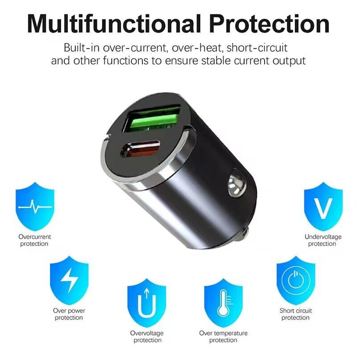 VoltEdge MiniBoost - USB Fast Car Charger