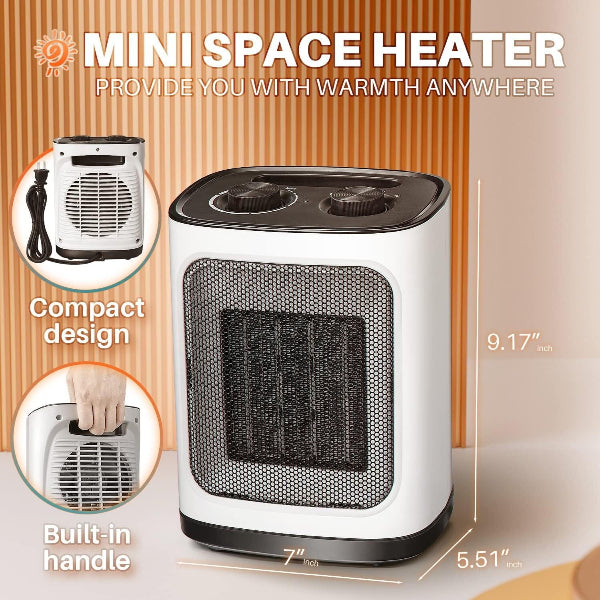 SilentHeat 1500 - Portable Ceramic Space Heater