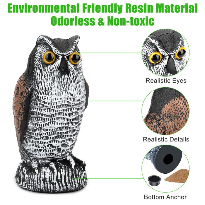 FeatherFend - Realistic Owl Bird Repellent