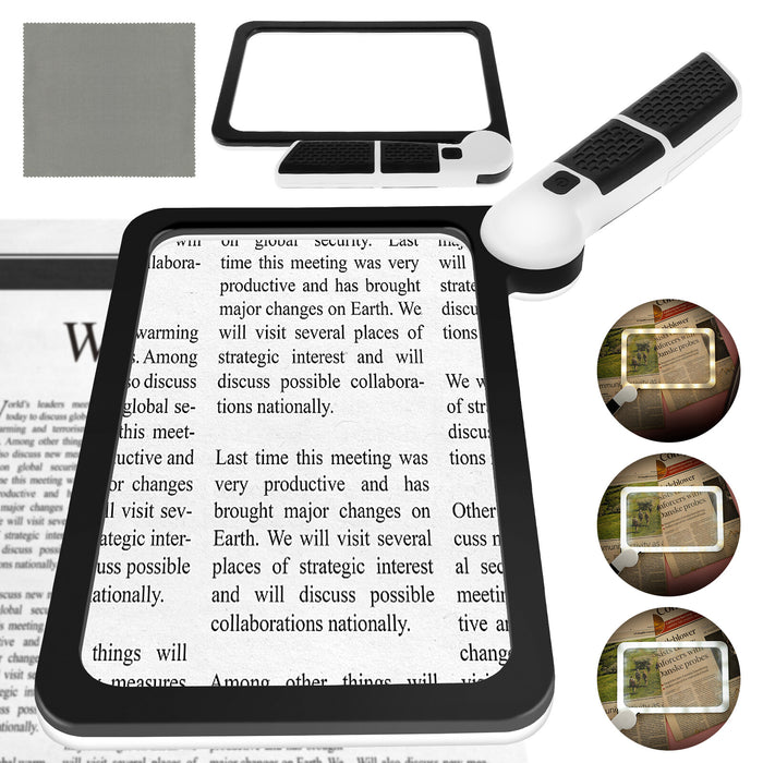 EasyRead - Full Page Magnifying Glass with Light