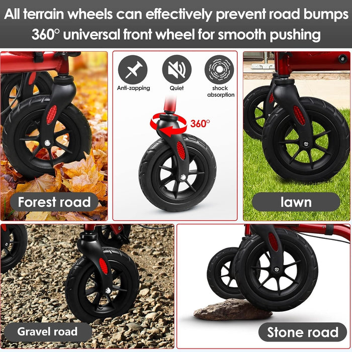 WalkWell - Lightweight Rollator Walker for Seniors