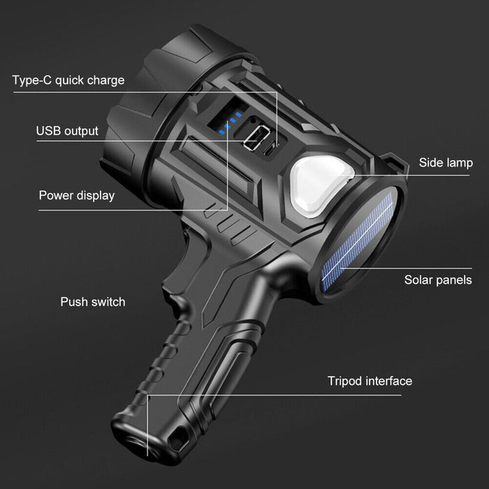 SolarBeam Lite - Solar Rechargeable Flashlight
