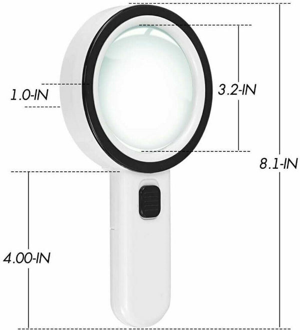 Visuala – 30X Magnifying Glass with Light