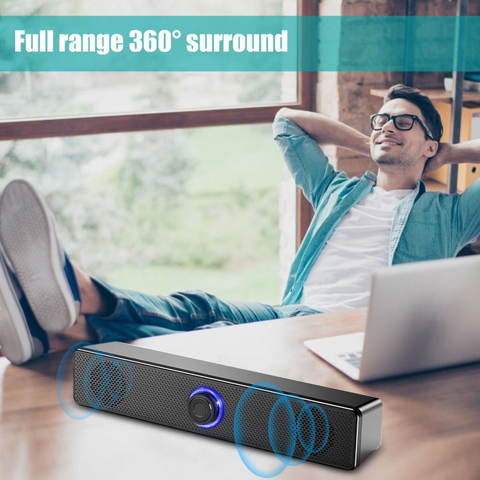 SonicRise - Stereo Bass Sound Computer Speakers