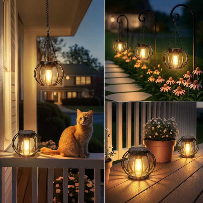 SunCharm - Outdoor Solar Hanging Lantern