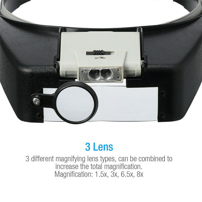 CraftSight  - Headband Magnifier with LED Light