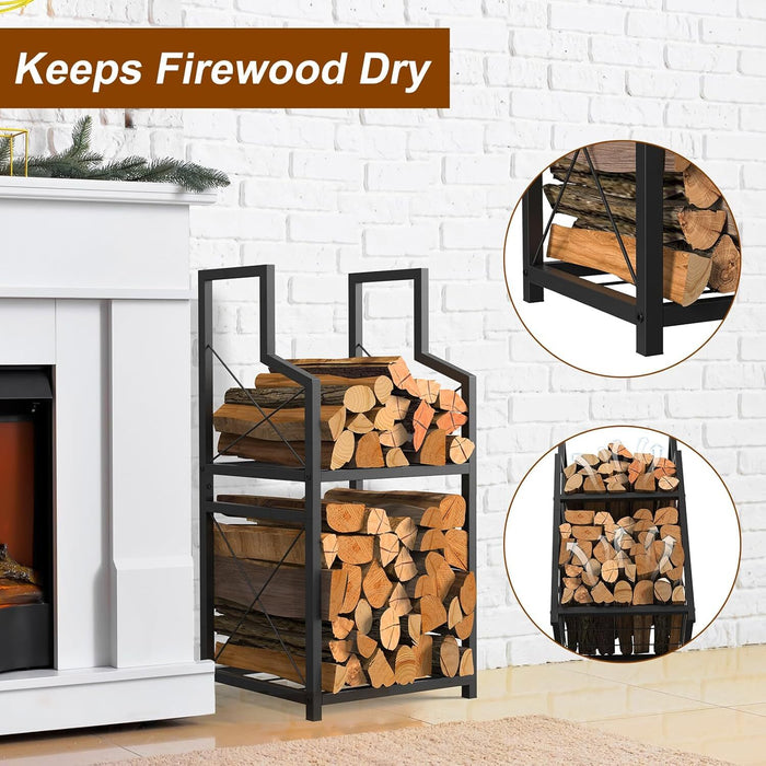 LogNest - 2-Tier Firewood Rack Holder