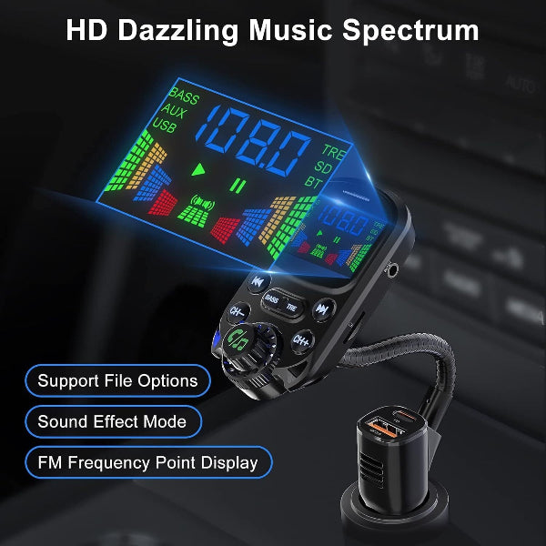 TuneBeam - Bluetooth FM Transmitter for Car