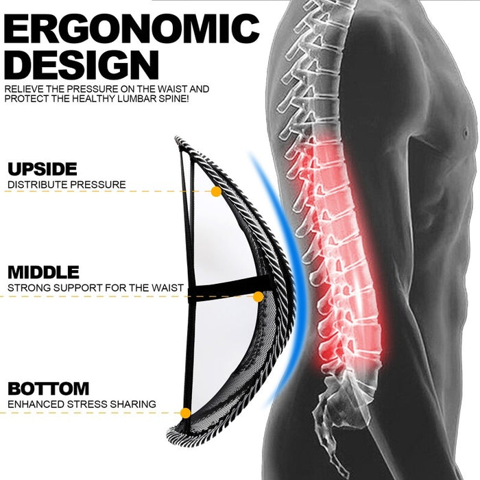 BackEase Mesh – Car Lumbar Support for Lower Back Pain