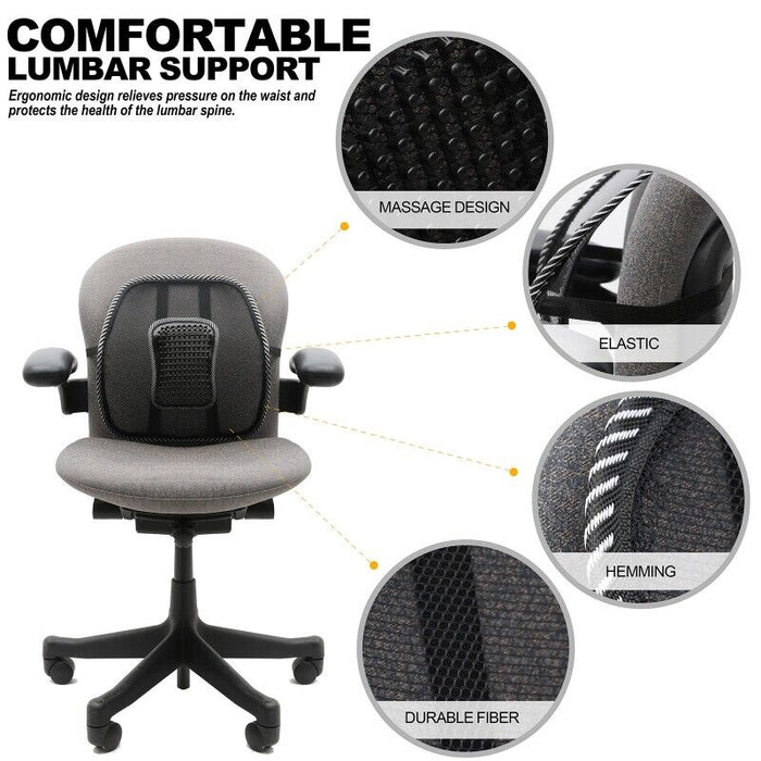 BackEase Mesh – Car Lumbar Support for Lower Back Pain