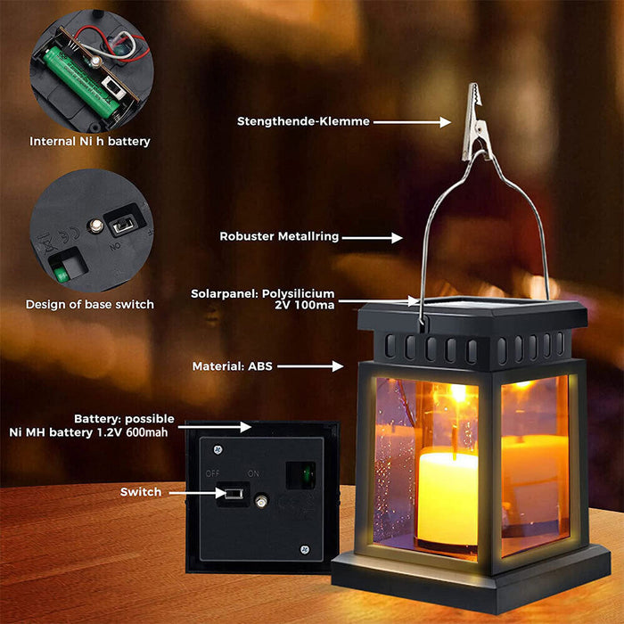 Solarique - Solar Hanging Candle Lanterns