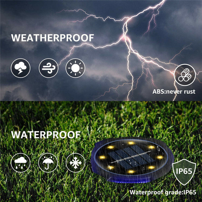 Decorative Solar Ground Lights - 4 Pack
