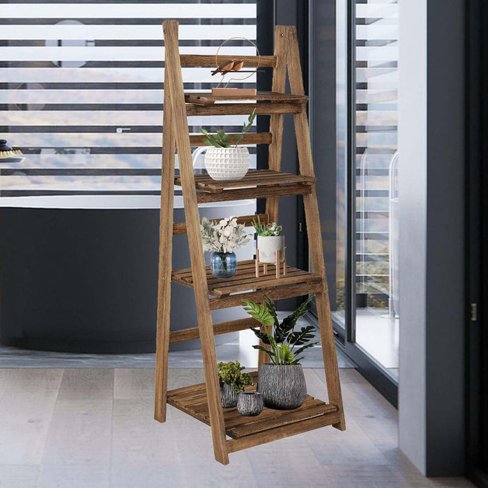 BloomCraft - Wooden Plant Stand