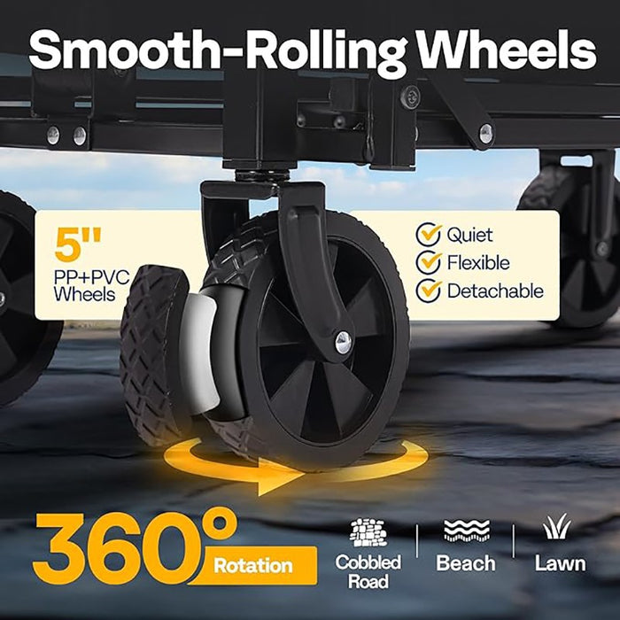 CarryCraft - Heavy-Duty Folding Utility Wagon