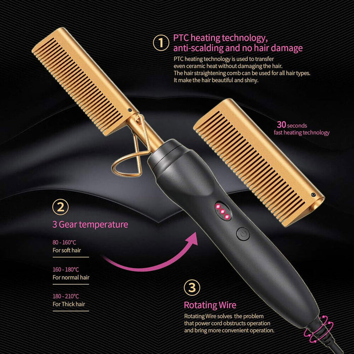 KinkEase – Hair Straightening Comb