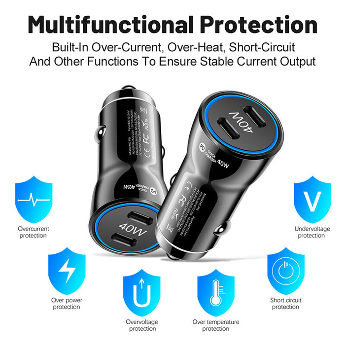 SparkCharge - USB C Car Charger
