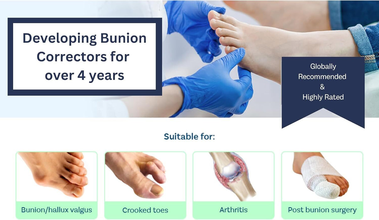 Pedi-Ease Comfort Support - Bunion Corrector for Pain Relief