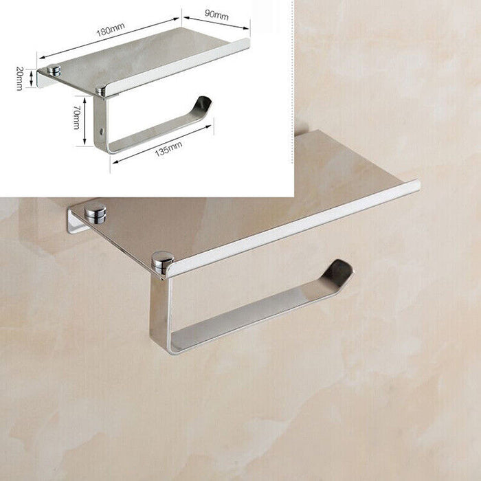 TidyRoll Shelf – Wall Mounted Toilet Paper Holder