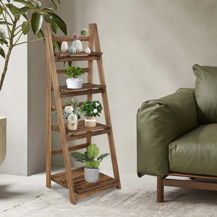 BloomCraft - Wooden Plant Stand