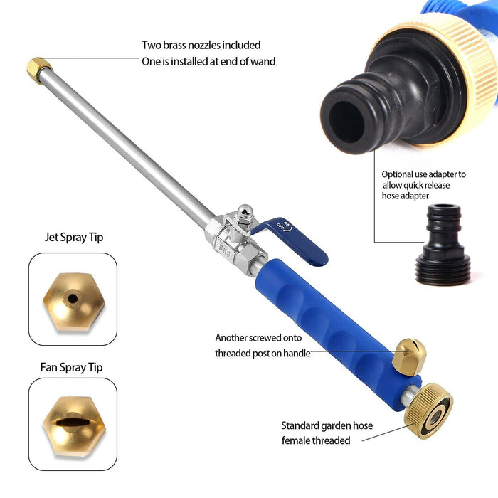 HydroBoost - High-Pressure Water Wand for Garden Hoses