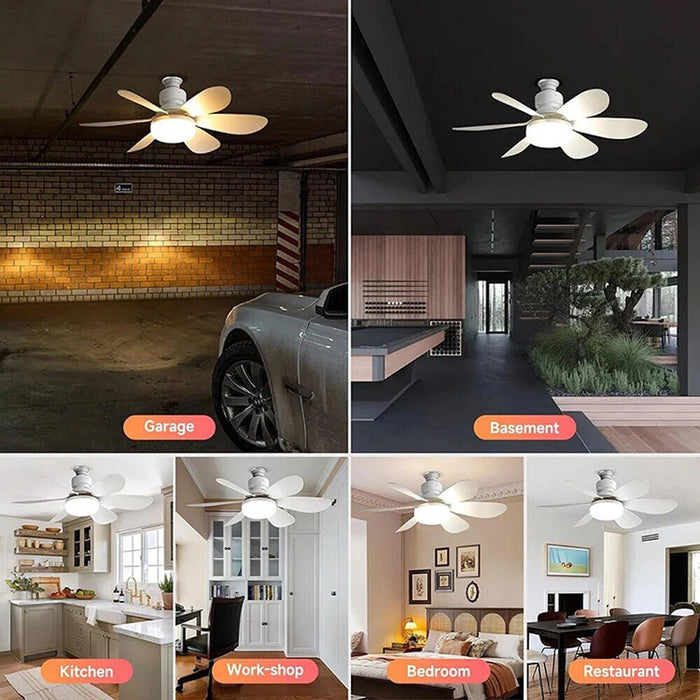 VentoLight - 2-in-1 Ceiling Fan Light with Remote Control