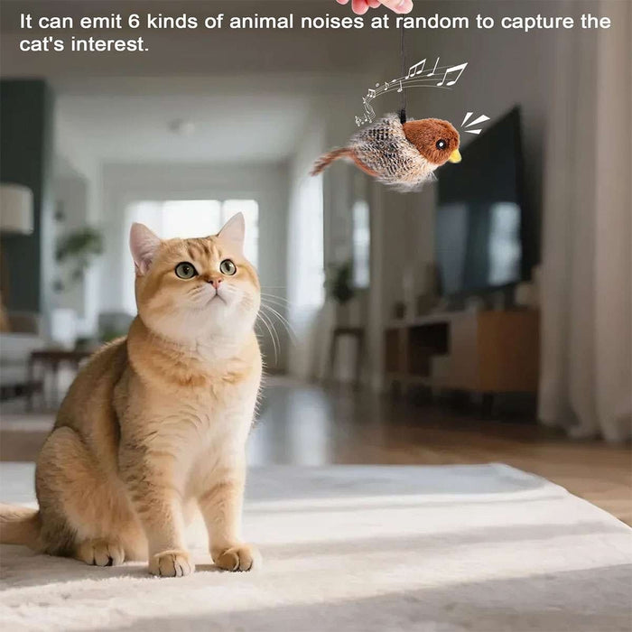 FelineFlap - Interactive Chirping Bird Cat Toy