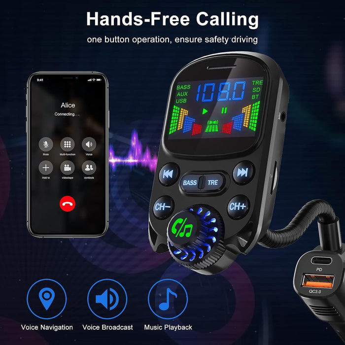 CruzeCast - Bluetooth FM Transmitter for Car