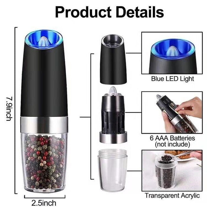 AutoSpice - Electric Salt and Pepper Grinder Set