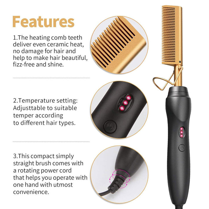 KinkEase – Hair Straightening Comb