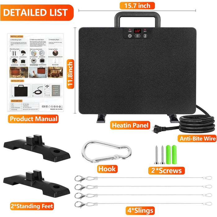 CozyCluck - Portable Chicken Coop Heater