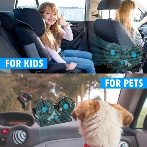 BreezeDrive Duo - Electric Car Fan