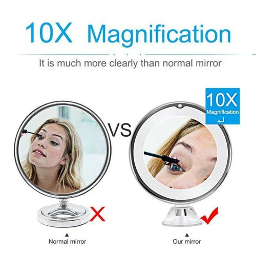 ReflektGo - Lighted Makeup Mirror with 10X Magnification