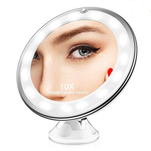 ReflektGo - Lighted Makeup Mirror with 10X Magnification