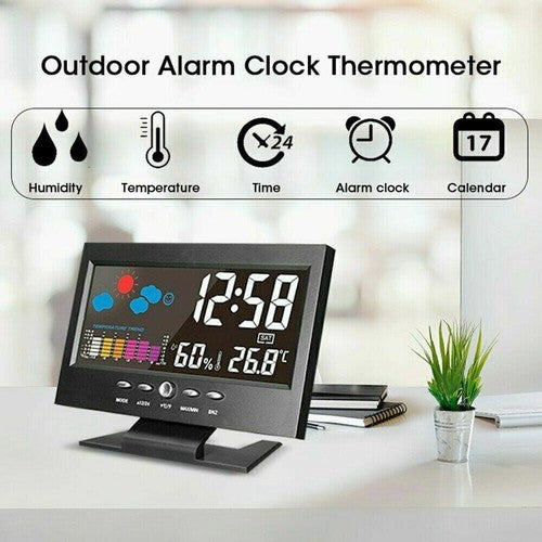 ChronoGlow - Digital Weather Alarm Clock