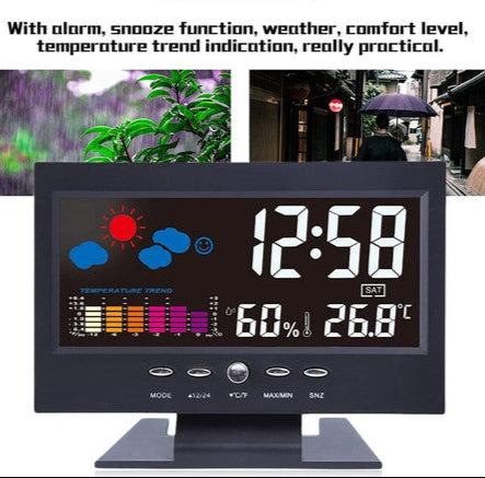 ChronoGlow - Digital Weather Alarm Clock