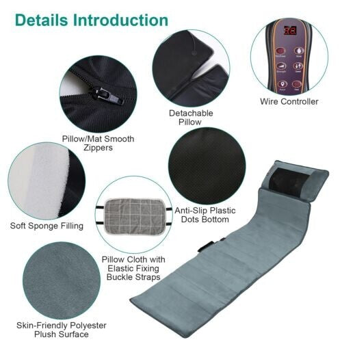 VibeEase - Full Body Massage Mat with Neck Massager