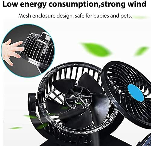 BreezeDrive Duo - Electric Car Fan