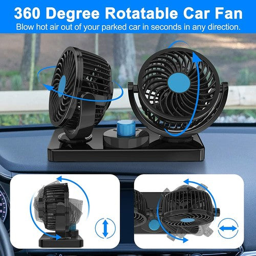 BreezeDrive Duo - Electric Car Fan