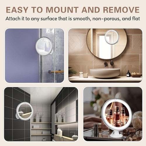 ReflektGo - Lighted Makeup Mirror with 10X Magnification