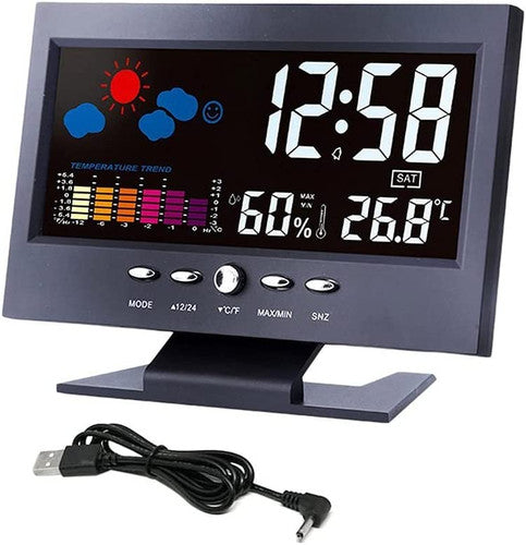 ChronoGlow - Digital Weather Alarm Clock