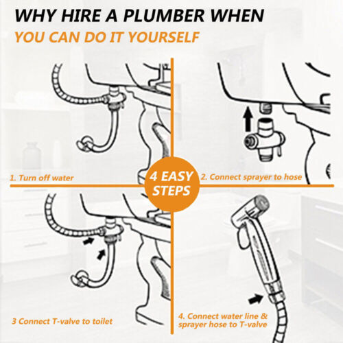 CleanFlow - Handheld Bidet Sprayer for Toilet