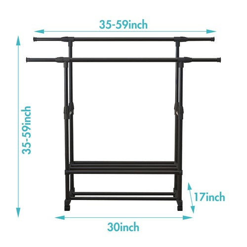 Storix Home – Clothes Rack with Wheels