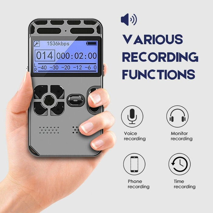 64GB Rechargeable Digital Voice Recorder