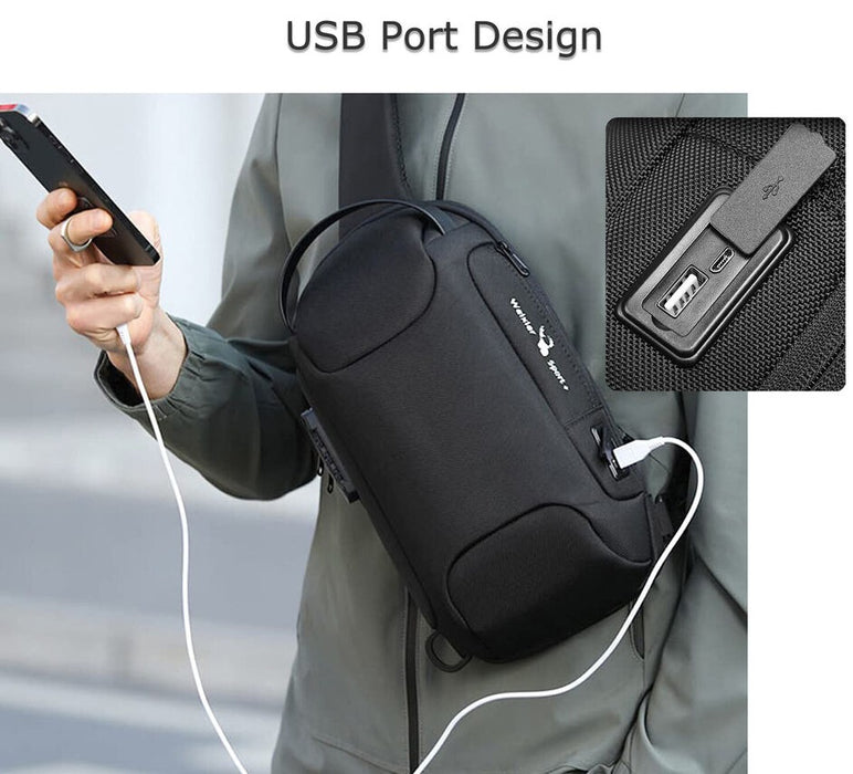 Waterproof Anti Theft Crossbody Sling Bag