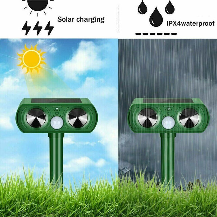 Solar-Powered Ultrasonic Pest & Cat Repeller