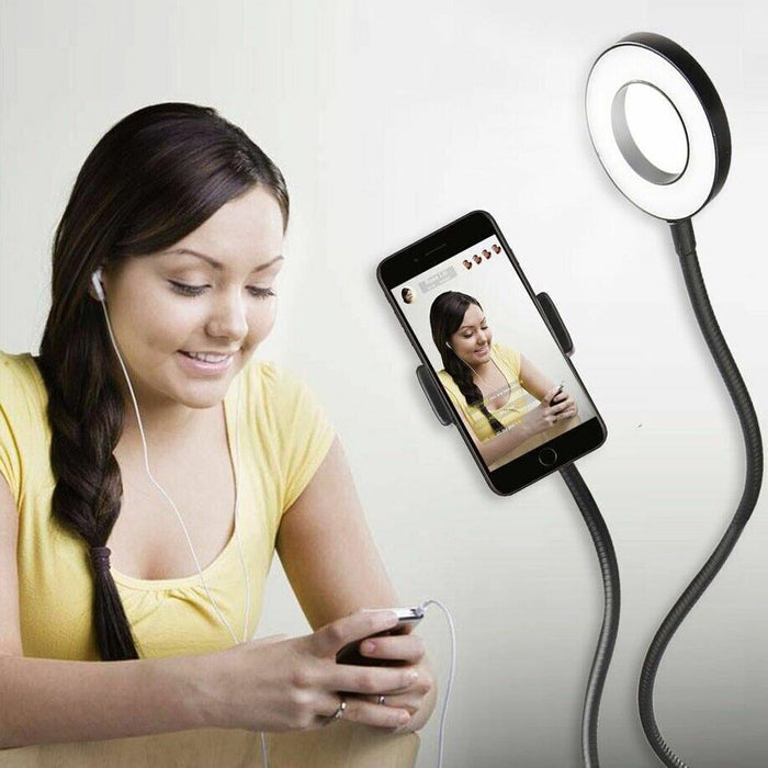 LED Selfie Ring Light with Phone Holder